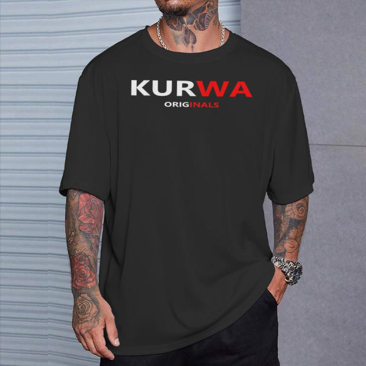 Kurwa Poland T-Shirt Geschenke für Ihn