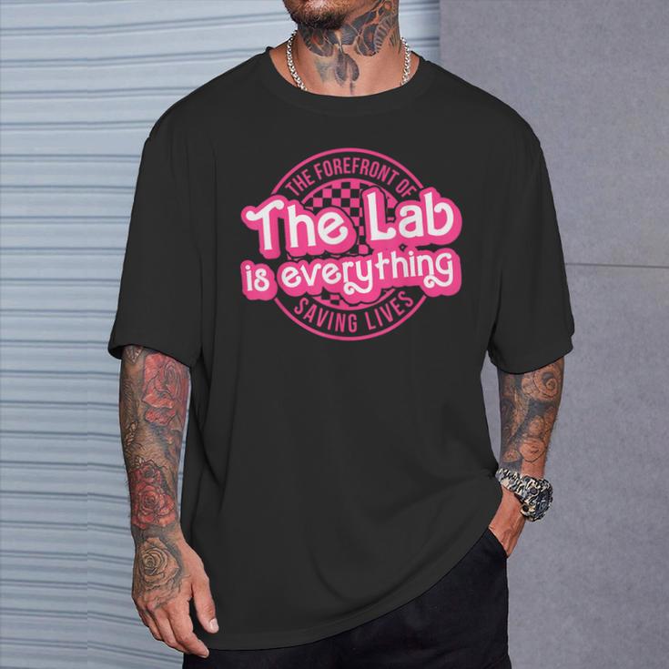 The Lab Is Everything Lab Week 2024 Phlebotomy Week Med Tech T-Shirt Gifts for Him