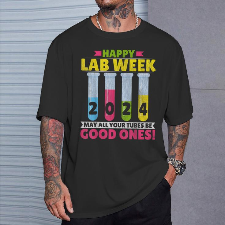 Lab Tech Happy Lab Week 2024 Lab Technician T-Shirt Gifts for Him