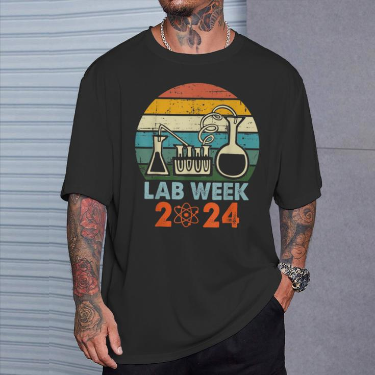 Laboratory Tech Medical Technician Scientist Lab Week 2024 T-Shirt Gifts for Him