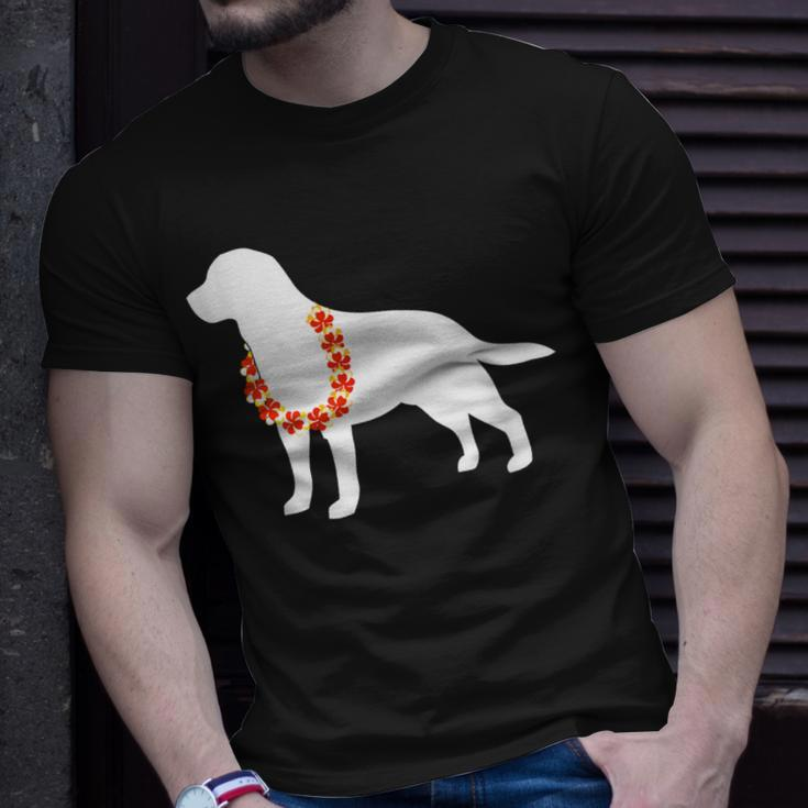 Labrador Retriever Aloha Hawaiian Lei Dog T-Shirt Gifts for Him