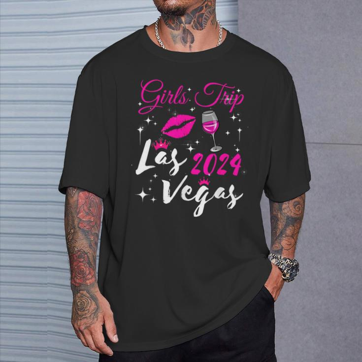 Las Vegas Girls Trip 2024 Girls Weekend Friend Matching T-Shirt Gifts for Him