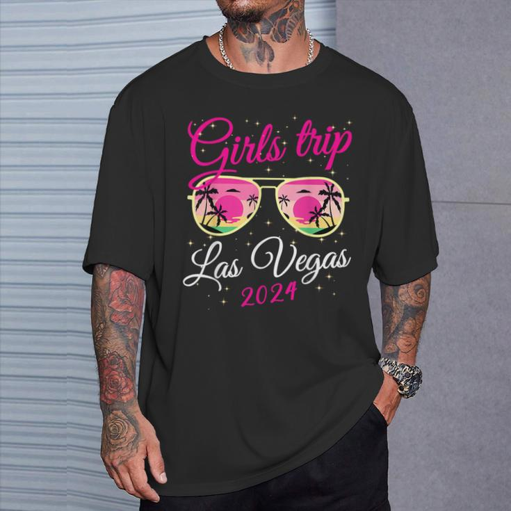 Las Vegas Girls Trip 2024 Girls Weekend Party Friend Match T-Shirt Gifts for Him