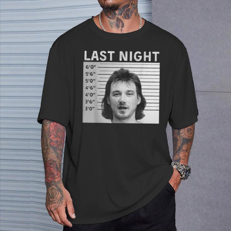 Last Night Hot Of Morgan Trending Shot T-Shirt Gifts for Him