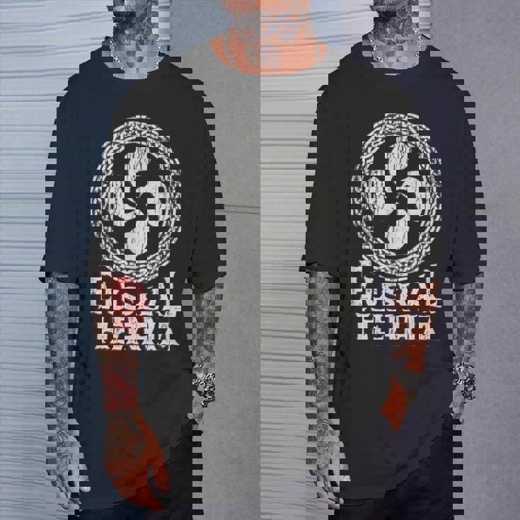 Lauburu Estilo Tribal Ligeramente Desgastado Camiseta unisex Regalos para él