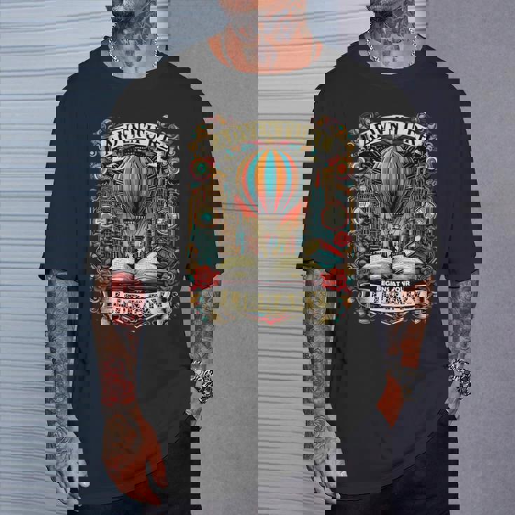 L'aventure Commence Àotre Bibliothèque En Lisant Des Montgolfières 2024 T-Shirt Cadeaux pour lui