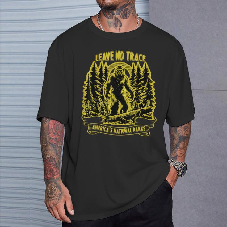 Leave No Trace America's National Parks T-Shirt Gifts for Him
