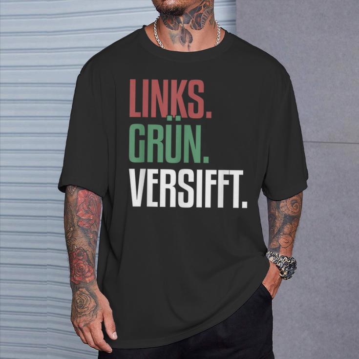 Left Green Versifft Ironic Anti-Rassism T-Shirt Geschenke für Ihn