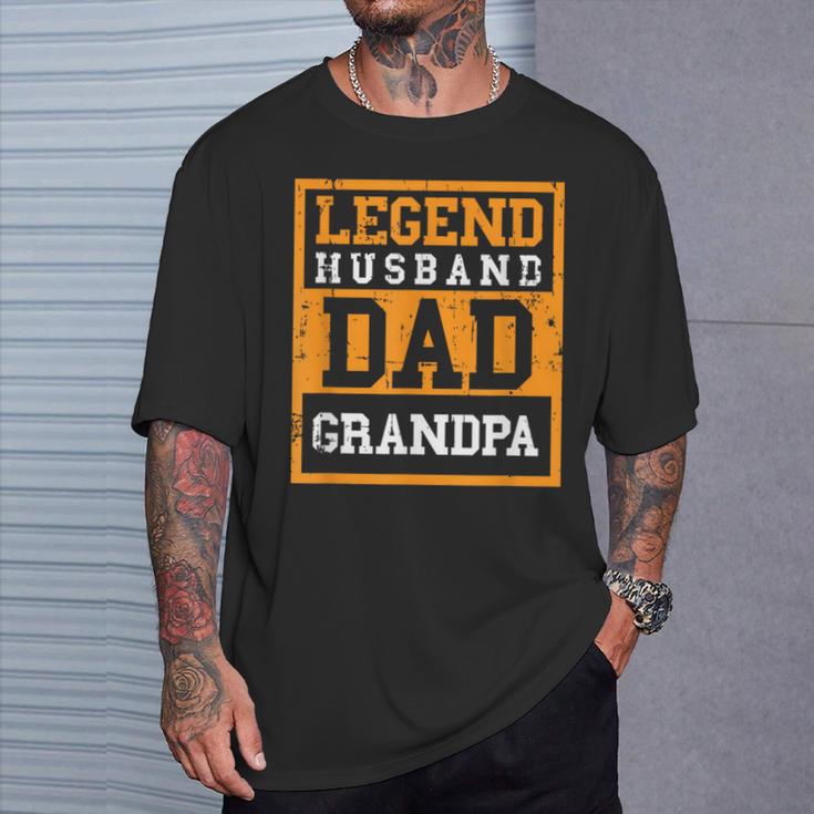 Legend Ehemann Papa Opaatertag T-Shirt Geschenke für Ihn