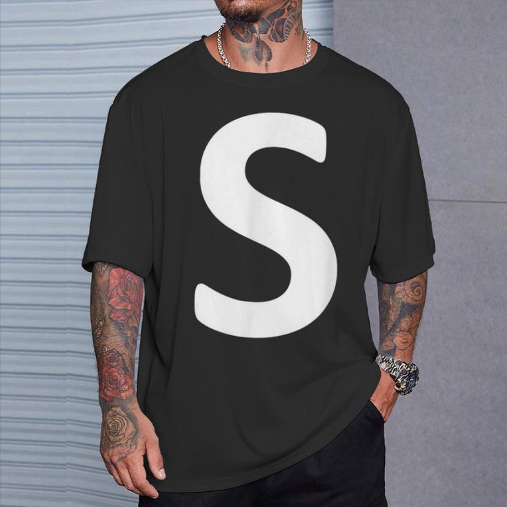 Letter S T-Shirt Geschenke für Ihn