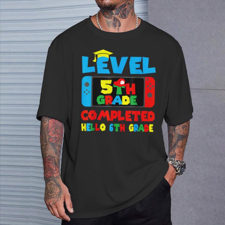 Level 5Th Grade Completed Hello 6Th Grade Last Day Of School T-Shirt Gifts for Him