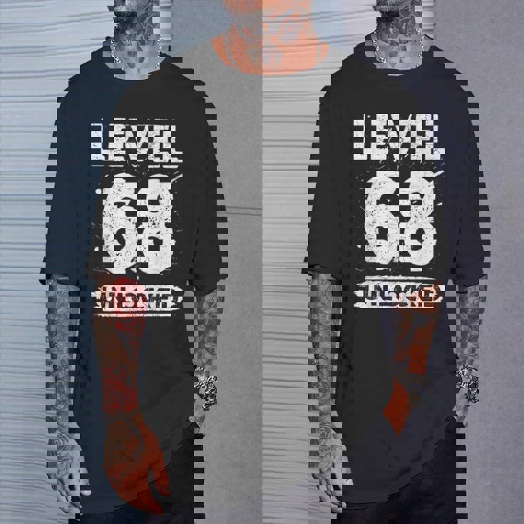 Level 68 Unlocked 68 Aniversario De Boda 68 Años Camiseta unisex Regalos para él