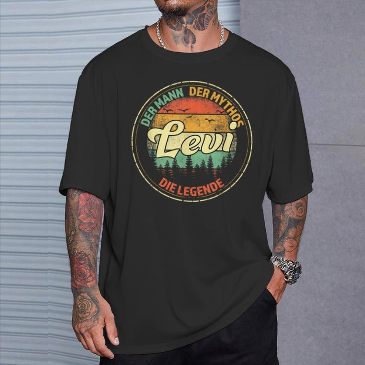 Levi The Man The Myth The Legend Father's Day T-Shirt Gifts for Him