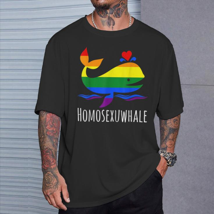 Lgbt Gay Lesbian Homosexuwhale Pride Pride Month T-Shirt Gifts for Him