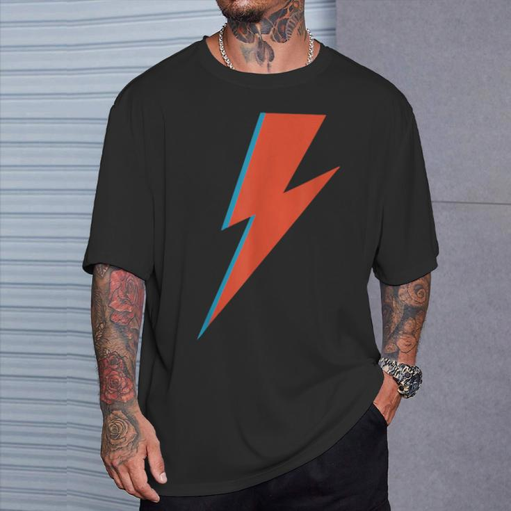 Lightning Bolt As Worn By Ziggy Rock Classic Music Sane 70S T-Shirt Gifts for Him