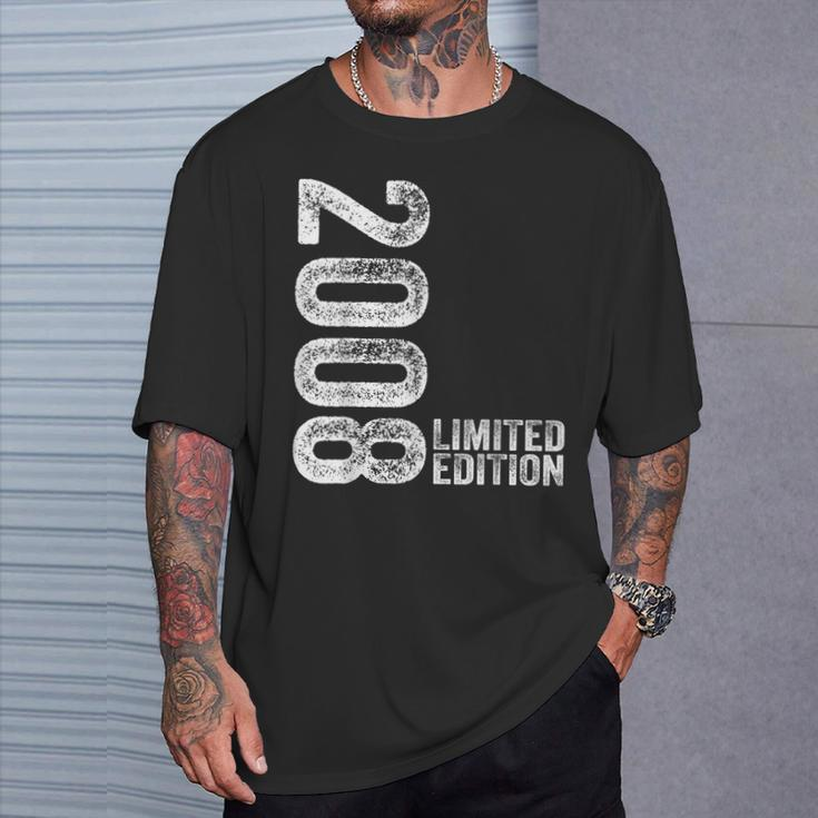 Limited Edition 2008 Boy 16 Years Vintage 16Th Birthday T-Shirt Gifts for Him