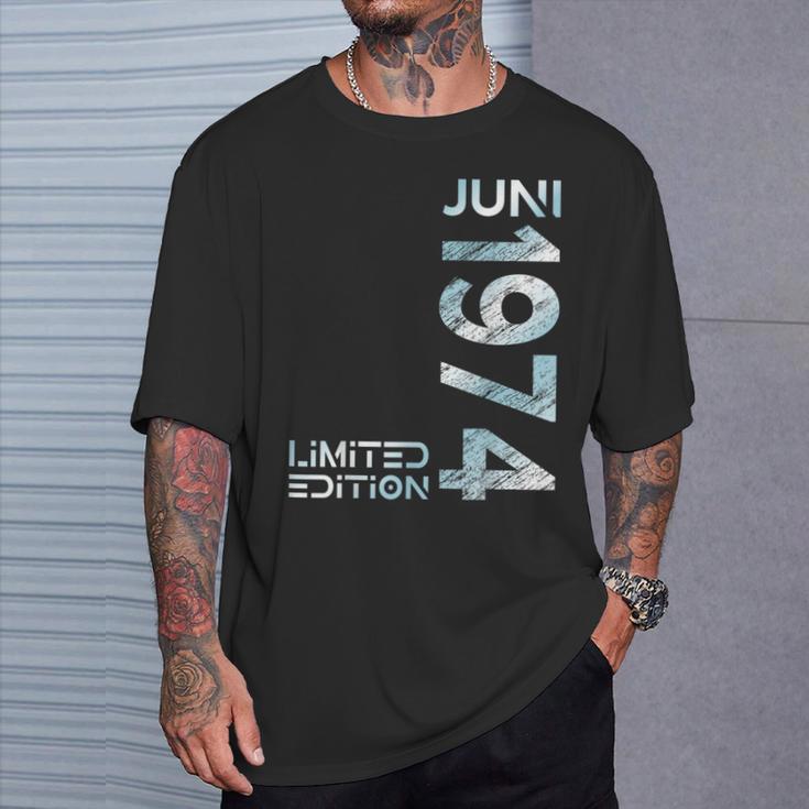 Limited Edition Juni 1974 Mann Frau 50 Geburtstag T-Shirt Geschenke für Ihn