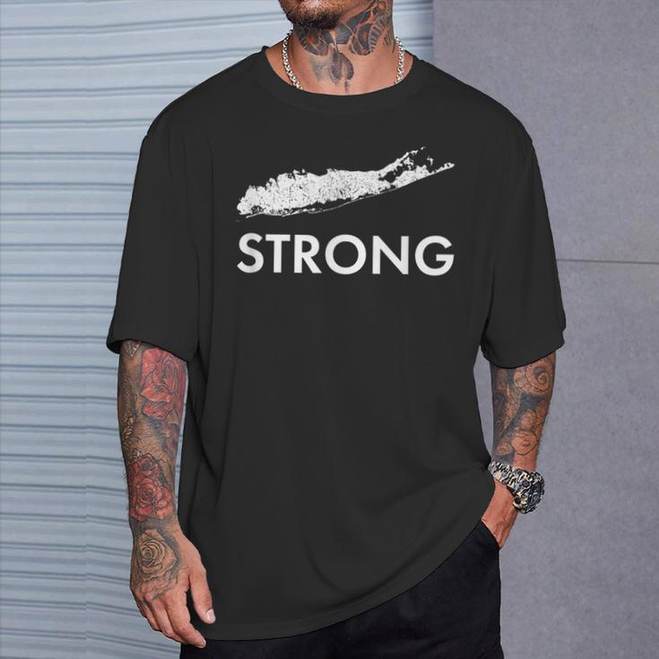 Long Island New York Long Island Ny Big Strong Home T-Shirt Gifts for Him