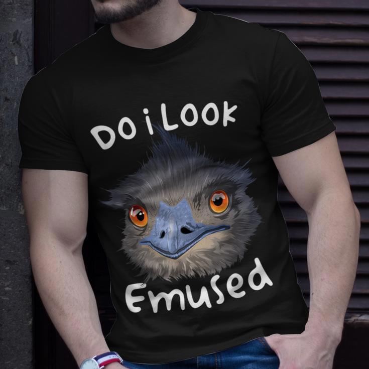 Do I Look Amused Australian Emu Bird Love Emus T-Shirt Gifts for Him