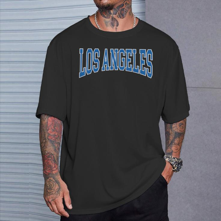 Los Angeles Text T-Shirt Gifts for Him