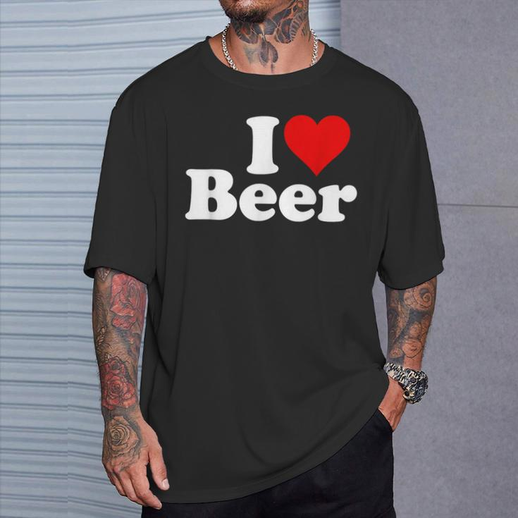 I Love Beer I Heart Beer T-Shirt Gifts for Him