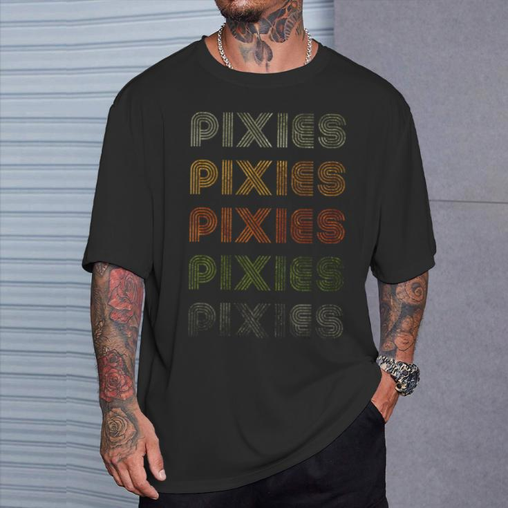Love Heart Pixies Grunge Vintage Style Black Pixies T-Shirt Gifts for Him