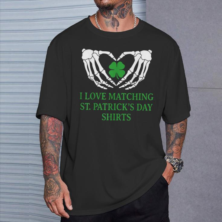I Love Matching St Patrick's Day Couples Matching T-Shirt Gifts for Him