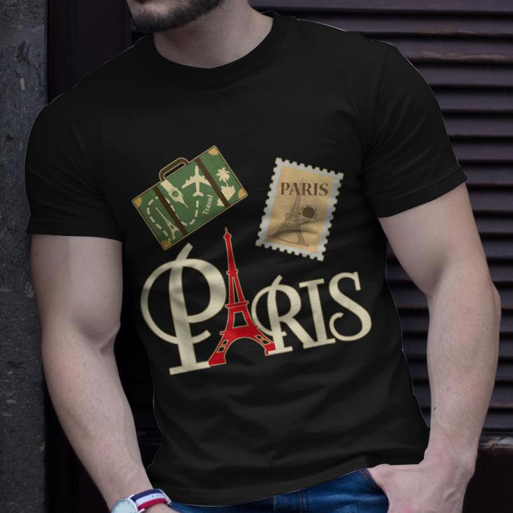 I Love Paris French Vintage Souvenir For Traveler T-Shirt Gifts for Him