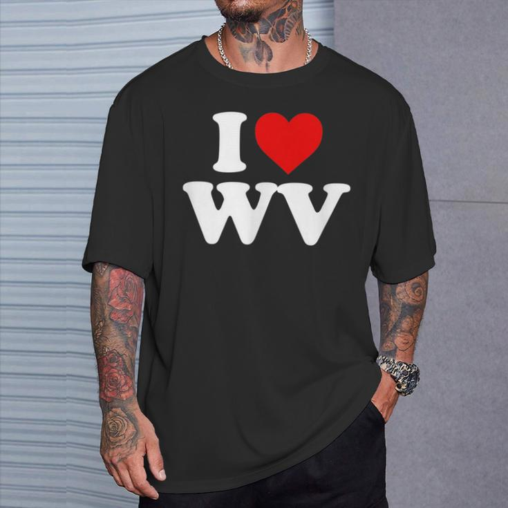 I Love Wv Heart West Virginia T-Shirt Gifts for Him