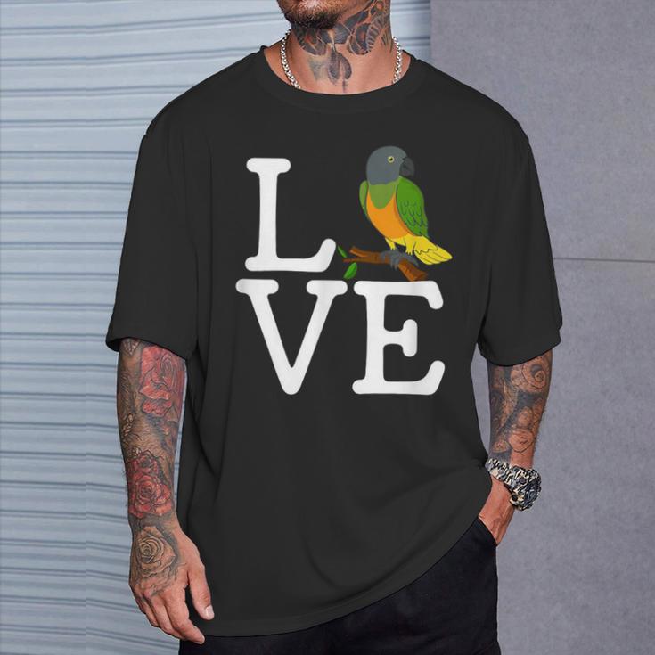 I Loves Senegal Parrot Senegal Parrot T-Shirt Gifts for Him