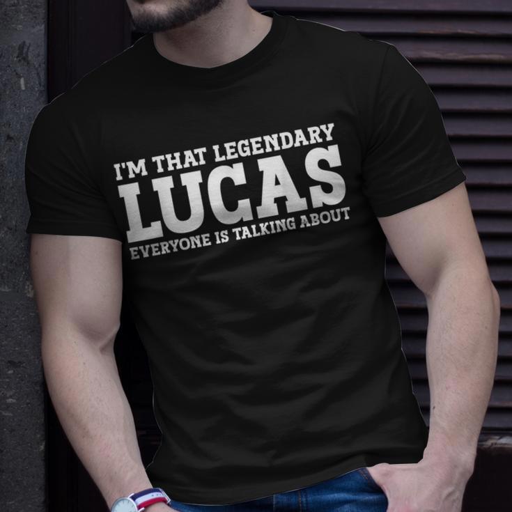 Lucas Personal Name Lucas T-Shirt Gifts for Him