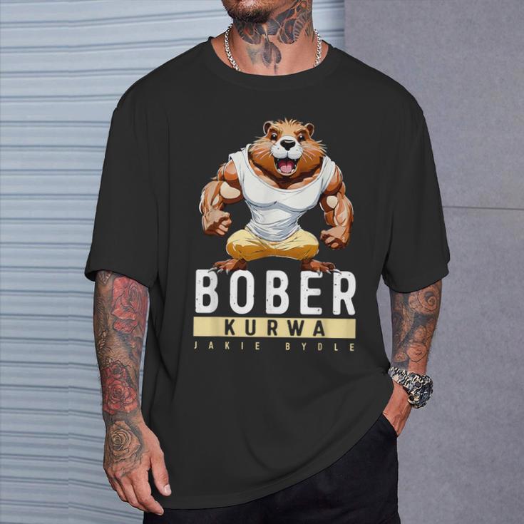 Lustige Bober Bóbr Kurwa Polnisch Kurwa Bober T-Shirt Geschenke für Ihn