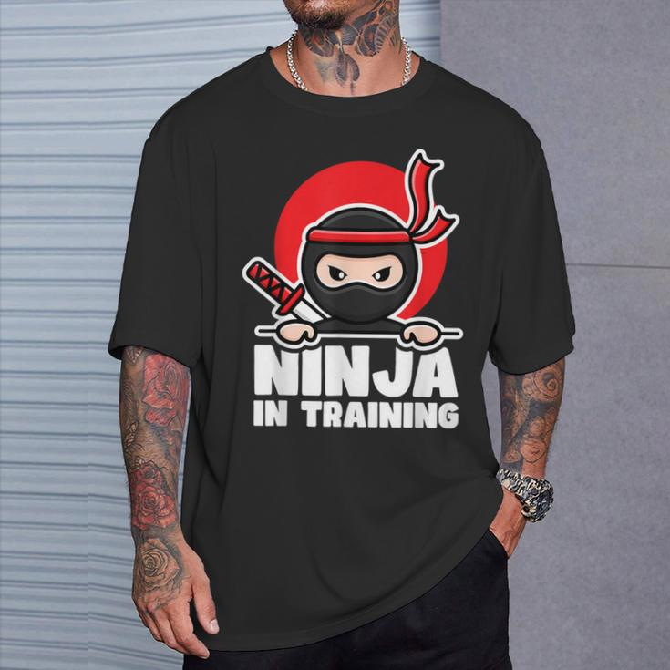 Lustiges Ninja Kampfsport Kinder T-Shirt Geschenke für Ihn