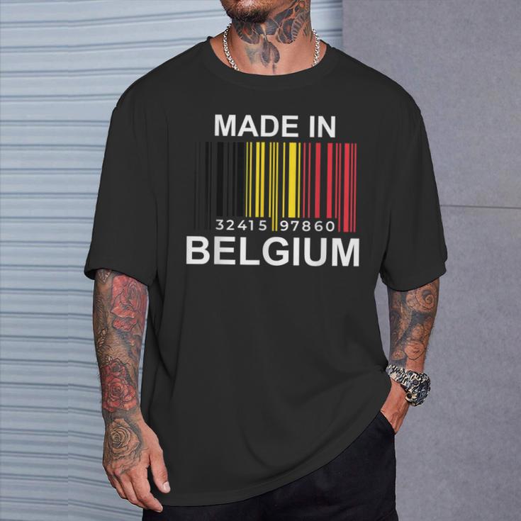 Made In Belgium Flag S T-Shirt Geschenke für Ihn