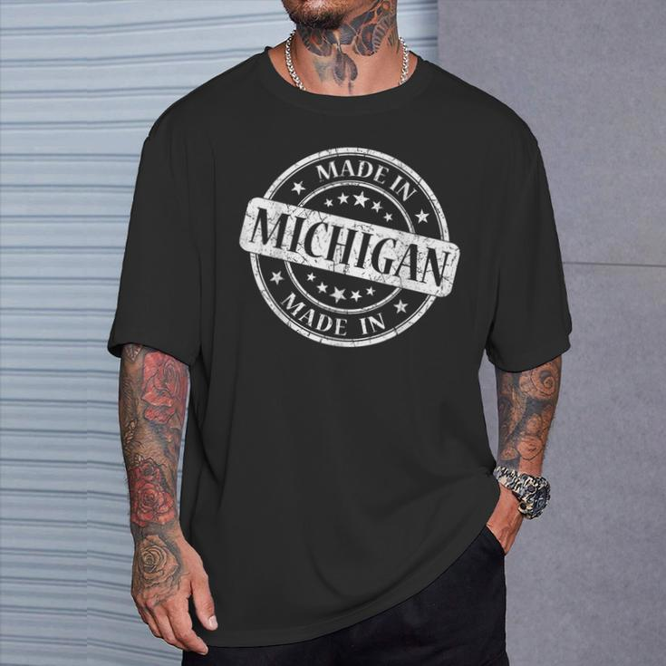 Made In Michigan For Mitten State Residents T-Shirt Gifts for Him