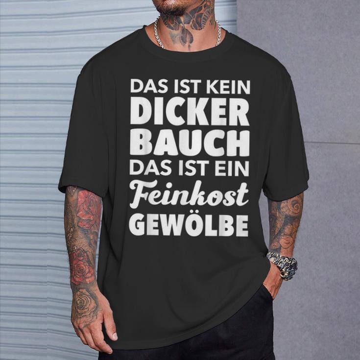 Männer Kein Dicker Bauch Feinkost Gewölbe Papaatertag T-Shirt Geschenke für Ihn