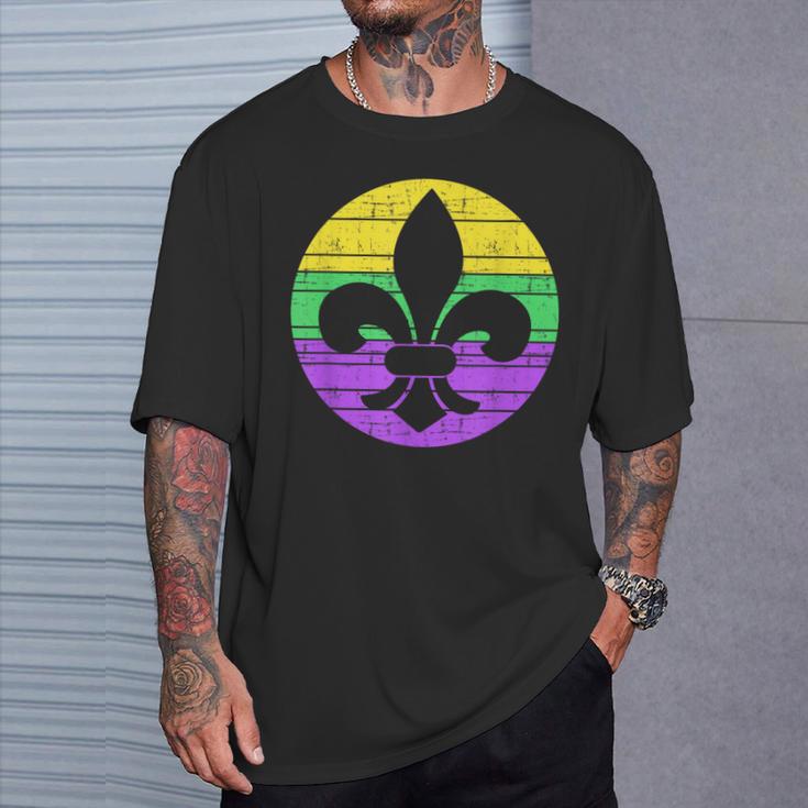 Mardi Gras Fleur De Lis For Carnival Celebration T-Shirt Gifts for Him