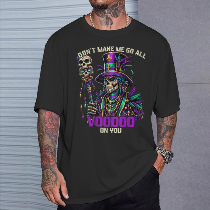 Mardi Gras Priest Top Hat New Orleans Witch Doctor Voodoo T-Shirt Gifts for Him