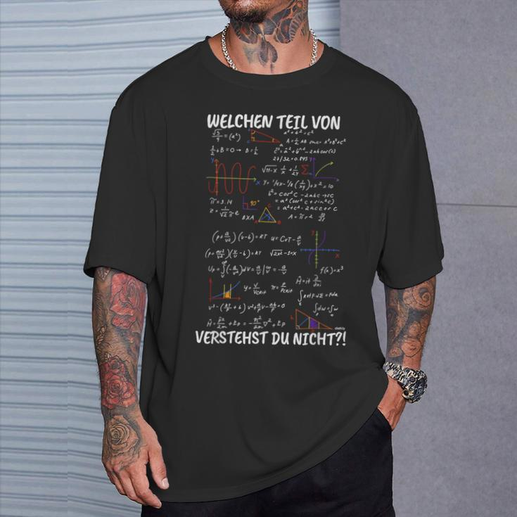 Mathelehrer Welchen Teil Verstehst Du Nicht Black T-Shirt Geschenke für Ihn