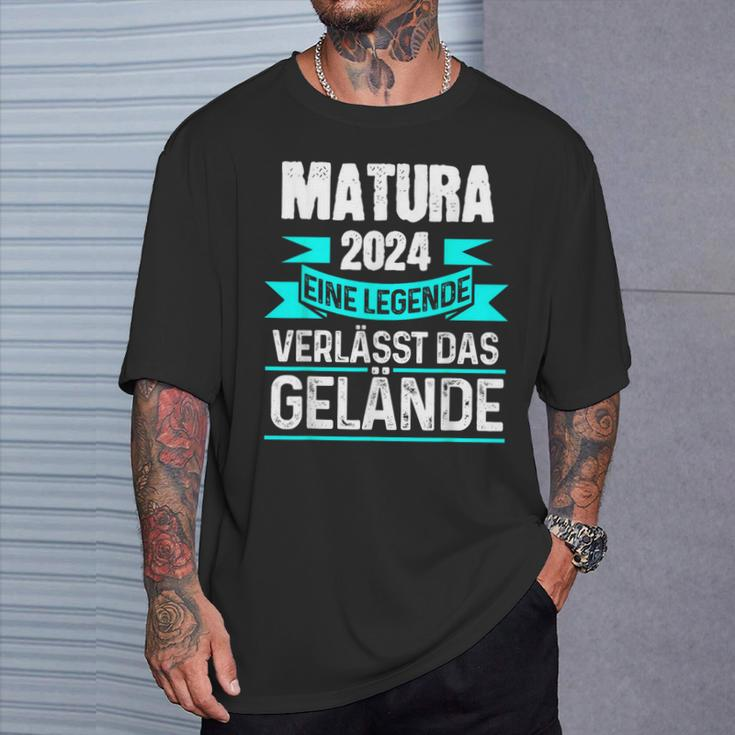 Matura 2024 Eine Legende Verlässt Das Matura Bestanden T-Shirt Geschenke für Ihn
