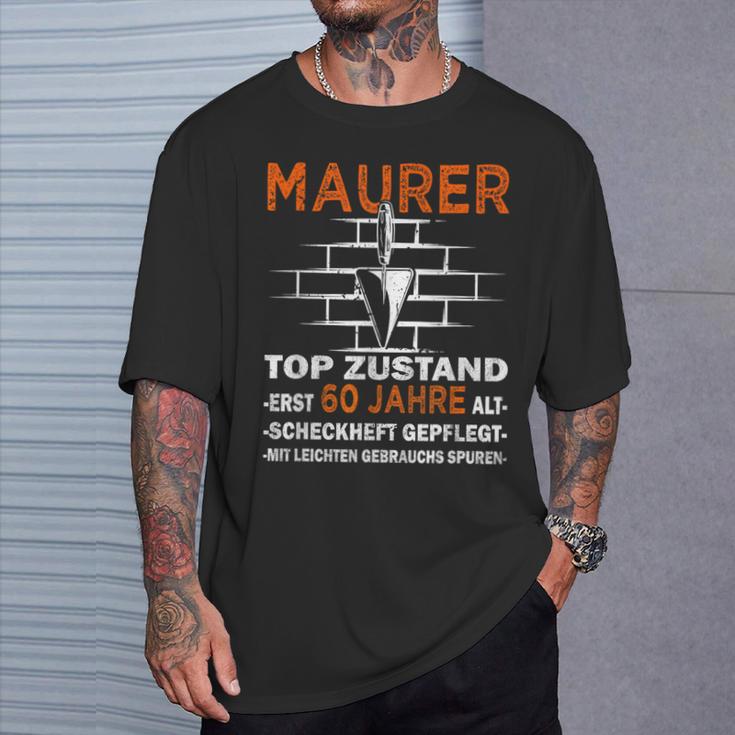 Maurer Top Zustand 60 Jahre Old Masonry T-Shirt Geschenke für Ihn