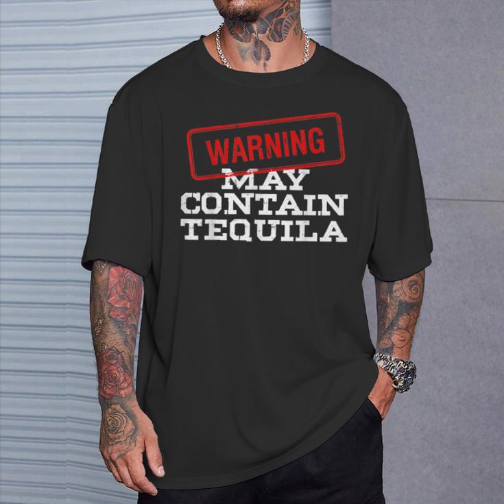 May Contain Tequila Mexican Fiesta Cinco De Mayo T-Shirt Gifts for Him