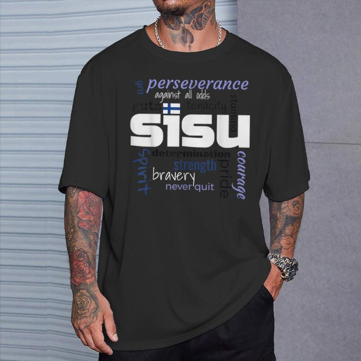 The Meaning Of Finnish Sisu Definition Novelty T-Shirt Gifts for Him