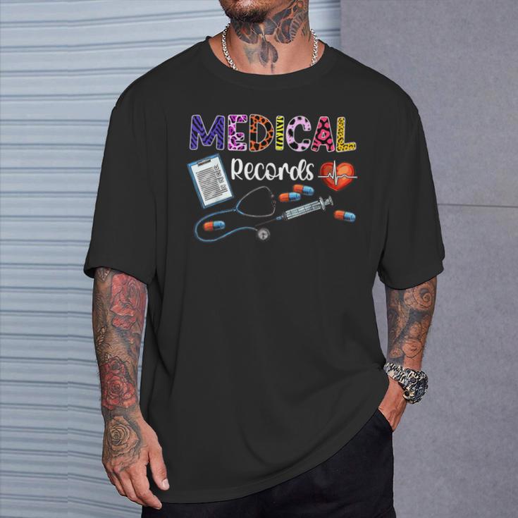 Medical Records Director Medical Records Clerk T-Shirt Gifts for Him