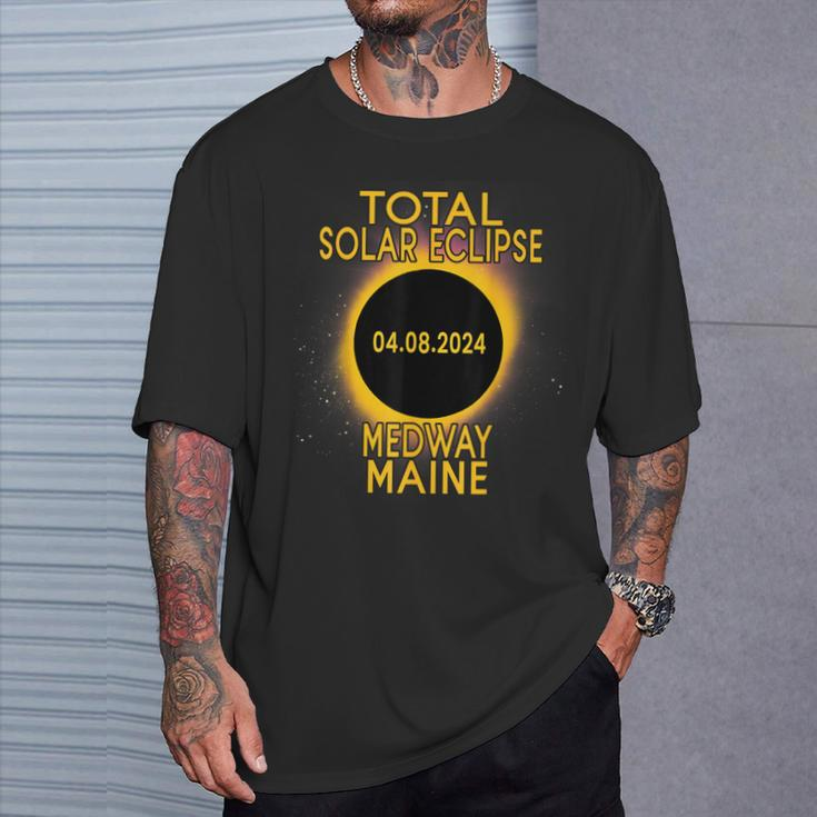 Medway Maine Total Solar Eclipse 2024 T-Shirt Gifts for Him