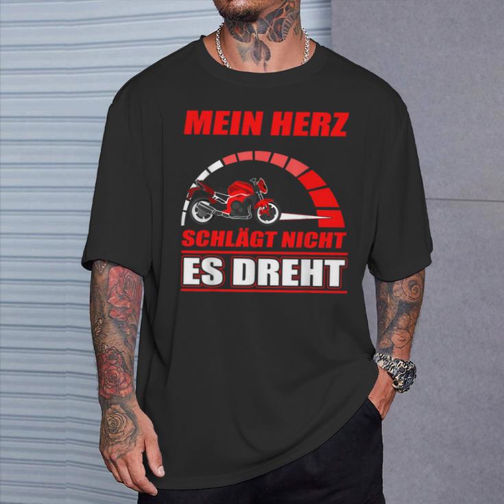 Mein Herz Schlägt Nicht Es Dreh- Motorcycle Biker T-Shirt Geschenke für Ihn