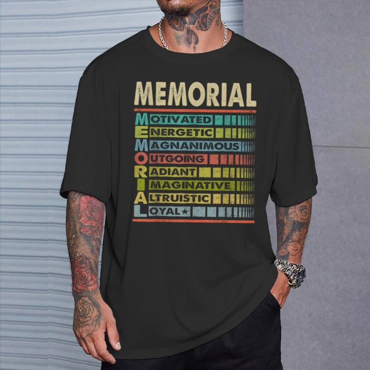 Memorial Family Name Memorial Last Name Team T-Shirt Gifts for Him