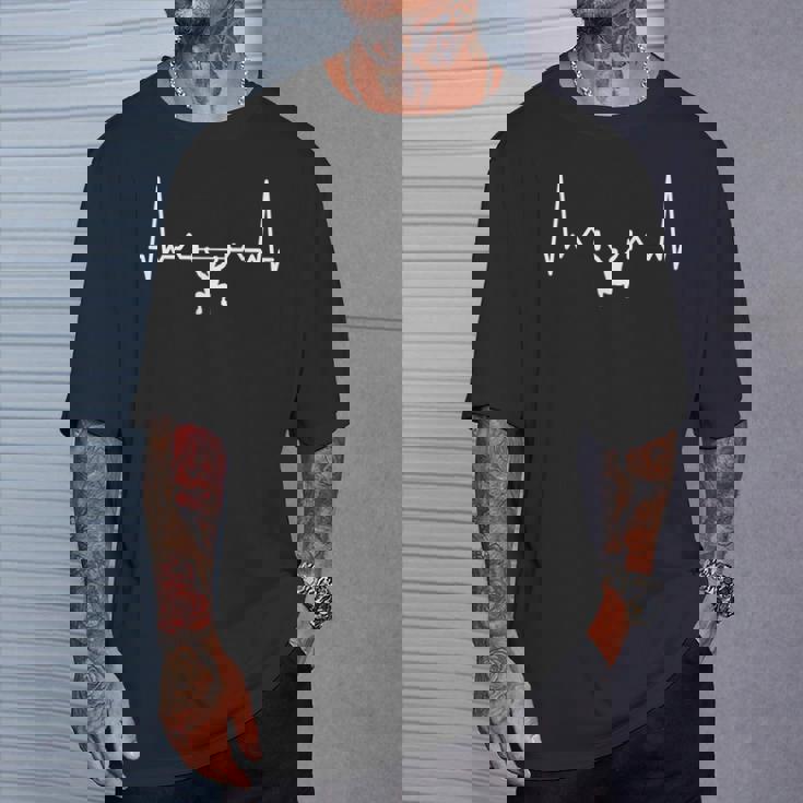 Mi Corazón Late Por El Levantamiento De Pesas Camiseta unisex Regalos para él