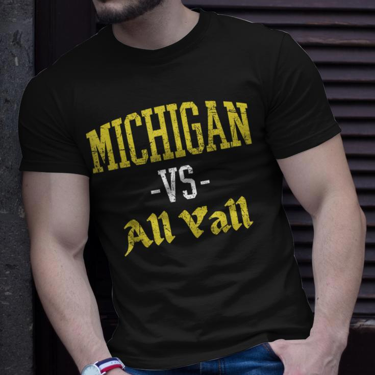 Michigan Vs All Y'all Throwback Vintage T-Shirt Gifts for Him