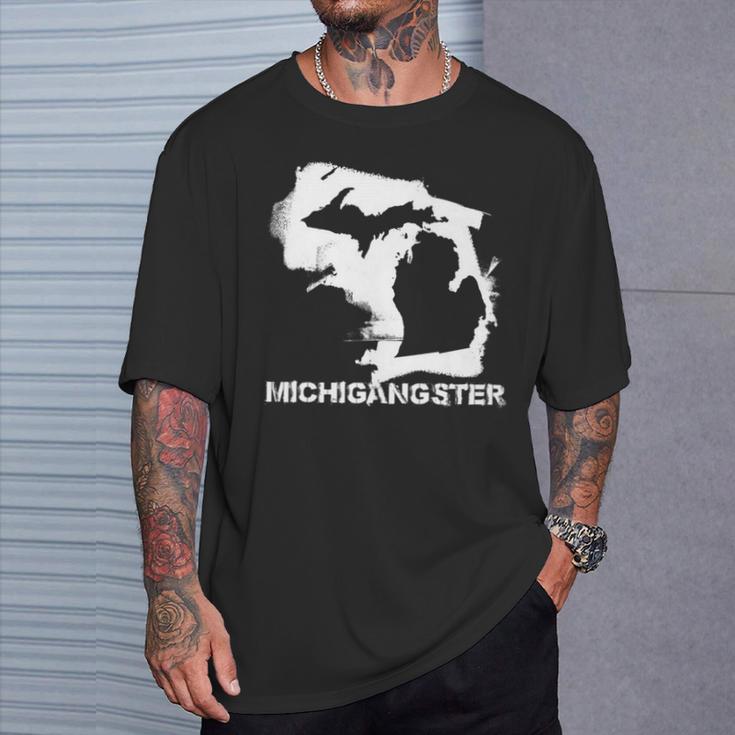 Michigangster Michigan T-Shirt Gifts for Him